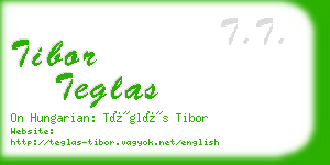 tibor teglas business card